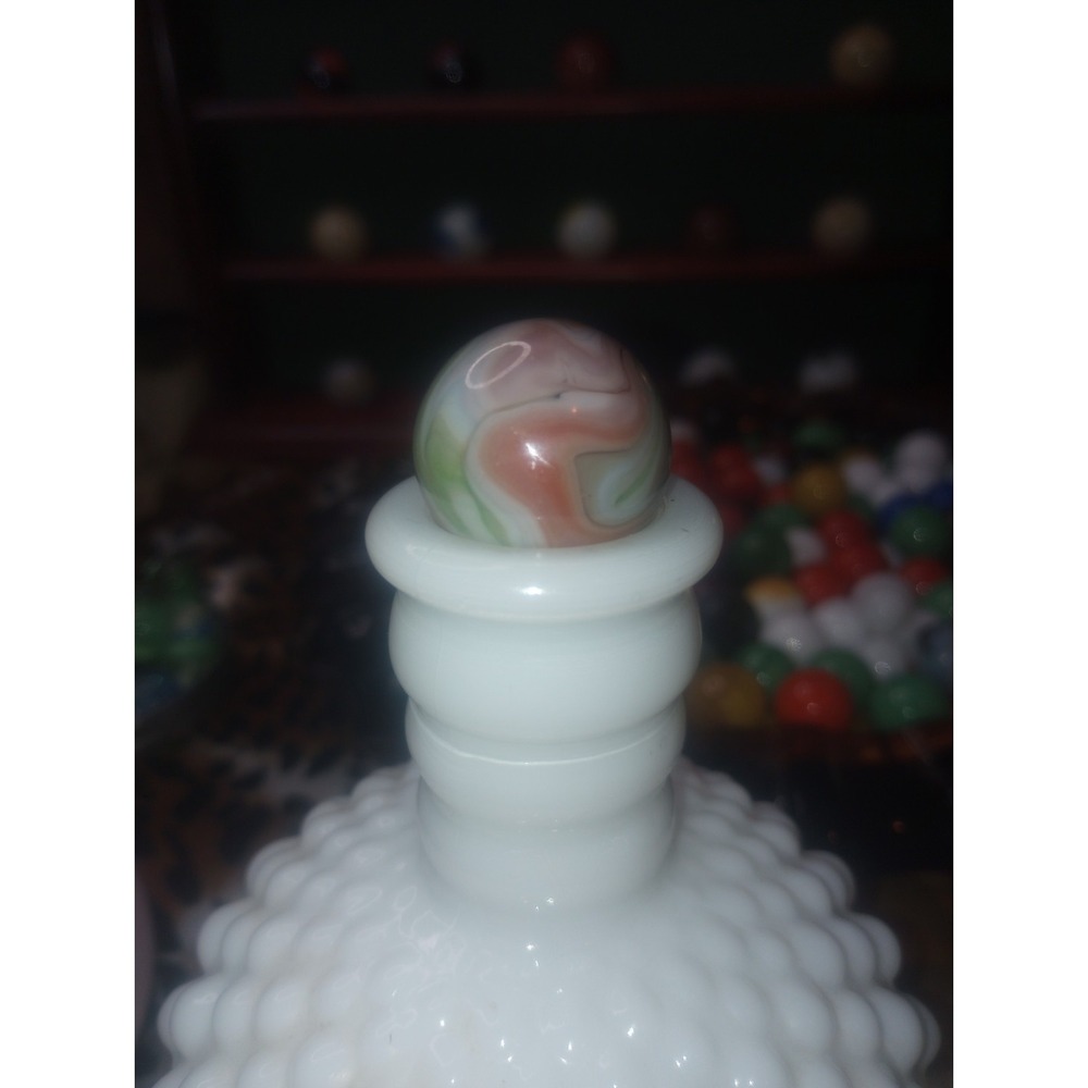 CAC Agate Peltier Jabo Vtg Marble Art Swirl Pink Green Grey Orange Mint
